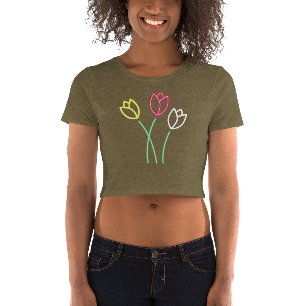 Tulips Crop Top